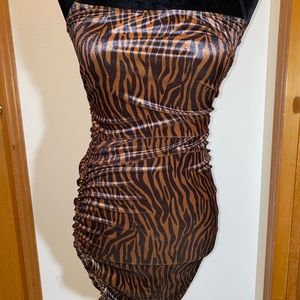 Velvet Tiger Print Princess Polly Dress